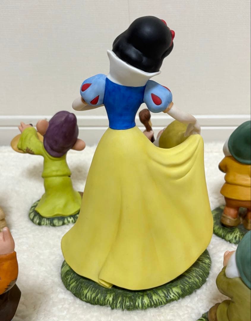希少】 白雪姫 7人の小人 加藤工芸 陶器 置物 ガーデンオーナメント