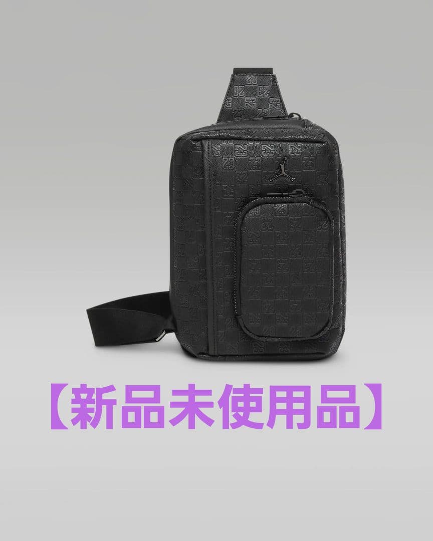 ジョーダン モノグラム スリングバッグ (3L) ブラック HV1623-010