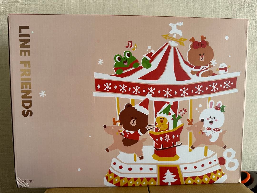 LINE FRIENDS クリスマス 限定グッズ 食器5点セット大中皿小鉢グラス