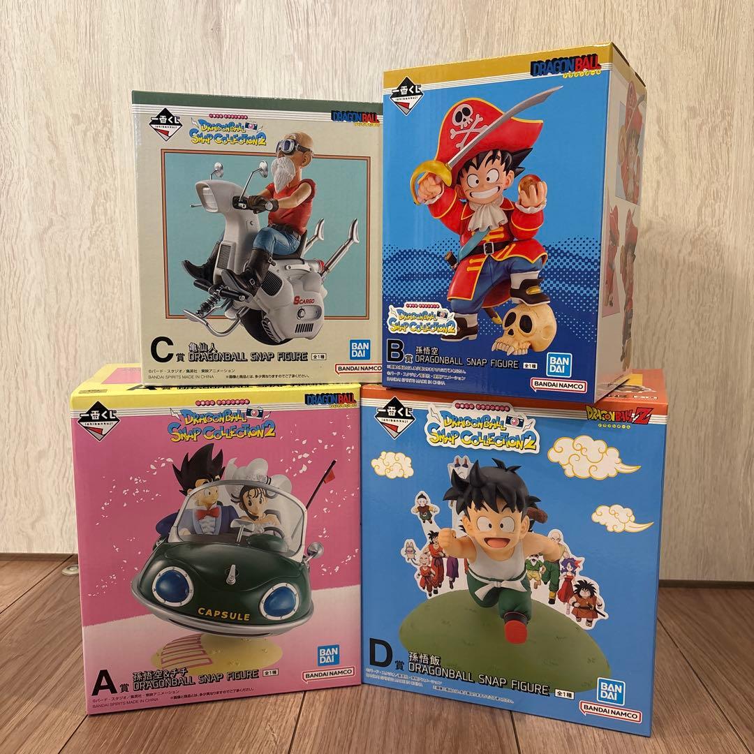 ドラゴンボール スナップフィギュア ABCD 4体セット ドラゴンボール スナップコレクション2 一番くじ ABCDコンプ｜Yahoo