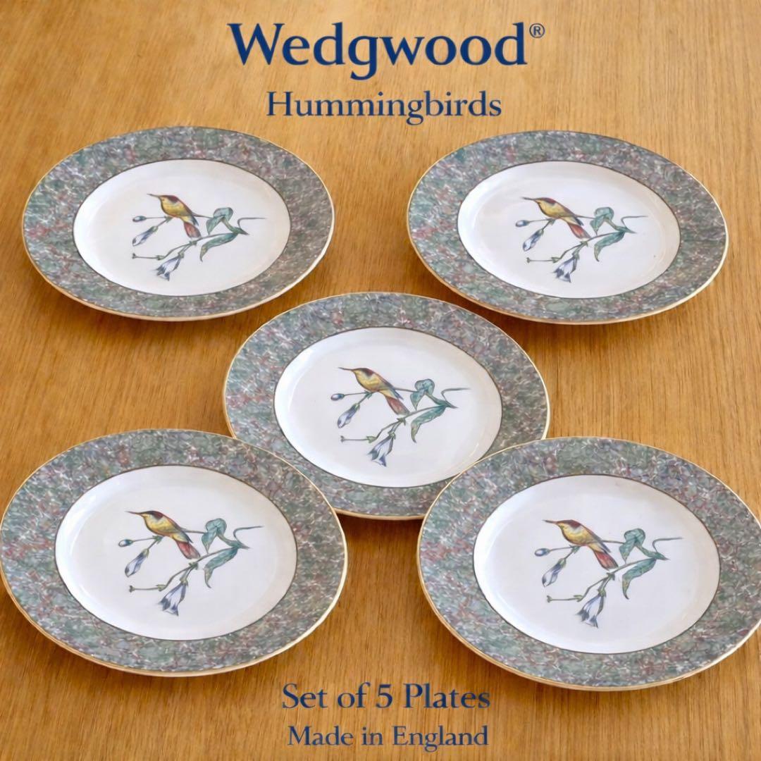 WEDGWOOD ウェッジウッド ハミングバード プレート 5枚 21㎝ - メルカリ