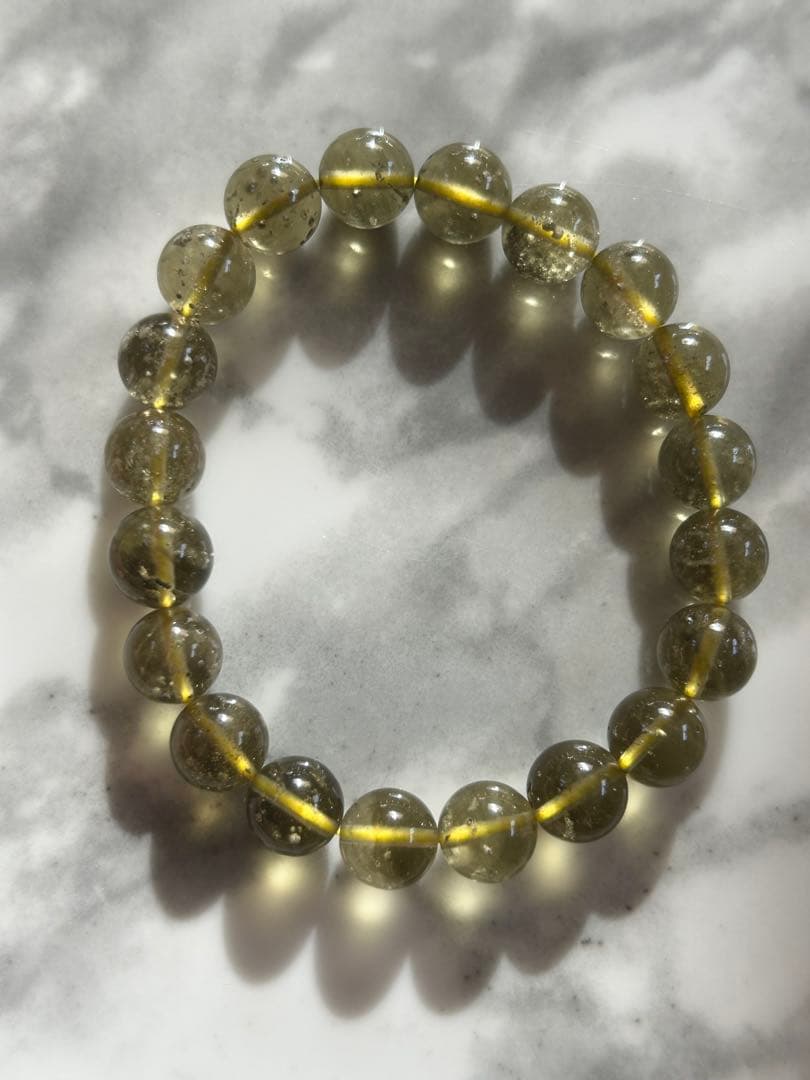 ブラックリビアングラスブレスレット9.5 最高グレード！ブラックリビアングラス ブレスレット9.5mm