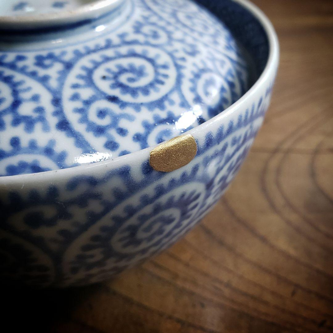 蓋物 蛸唐草 大 富貴長春 染付 松竹梅 古伊万里 訳あり - メルカリ