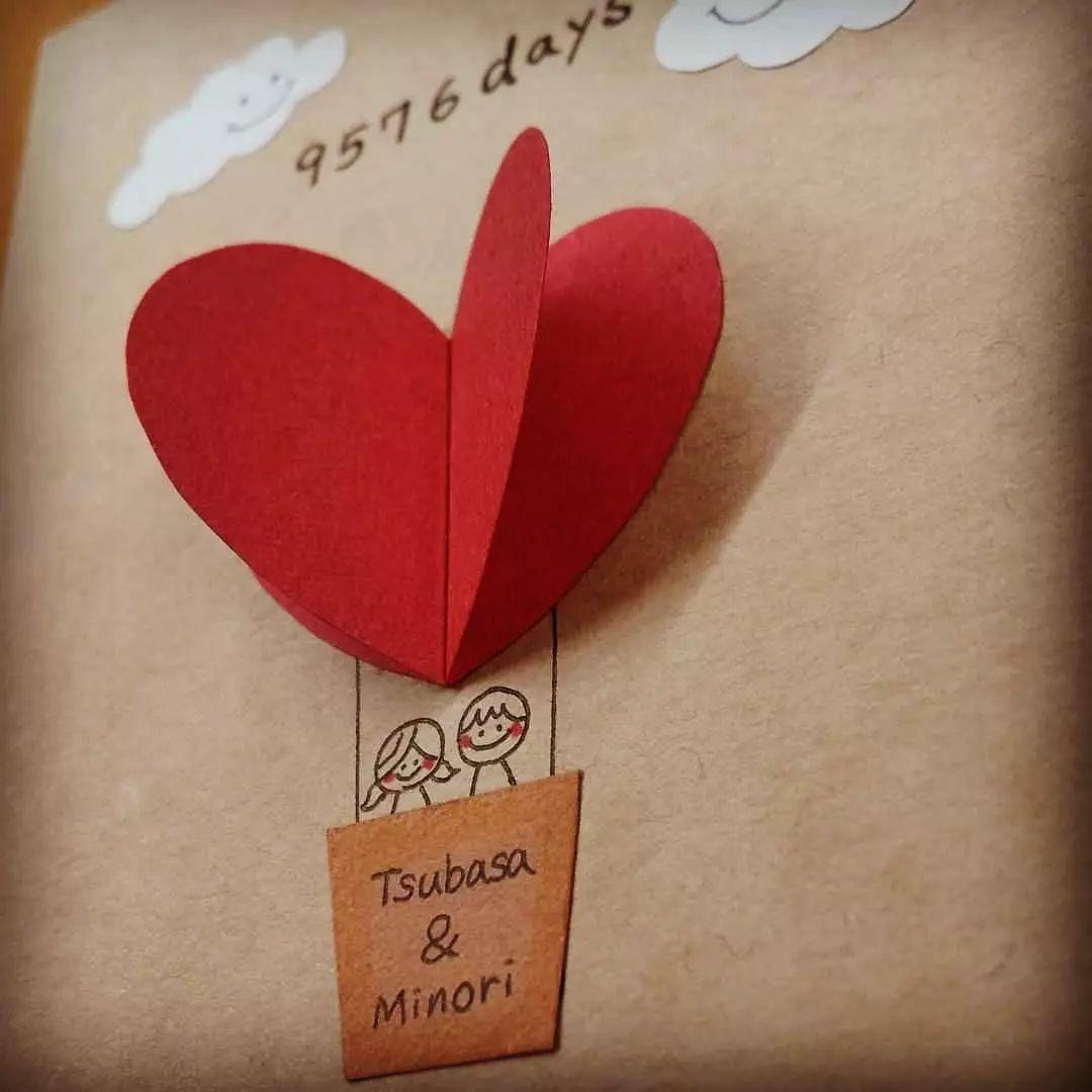 オーダーメイド 記念日カード ハンドメイド 手作りカード 結婚式 感謝