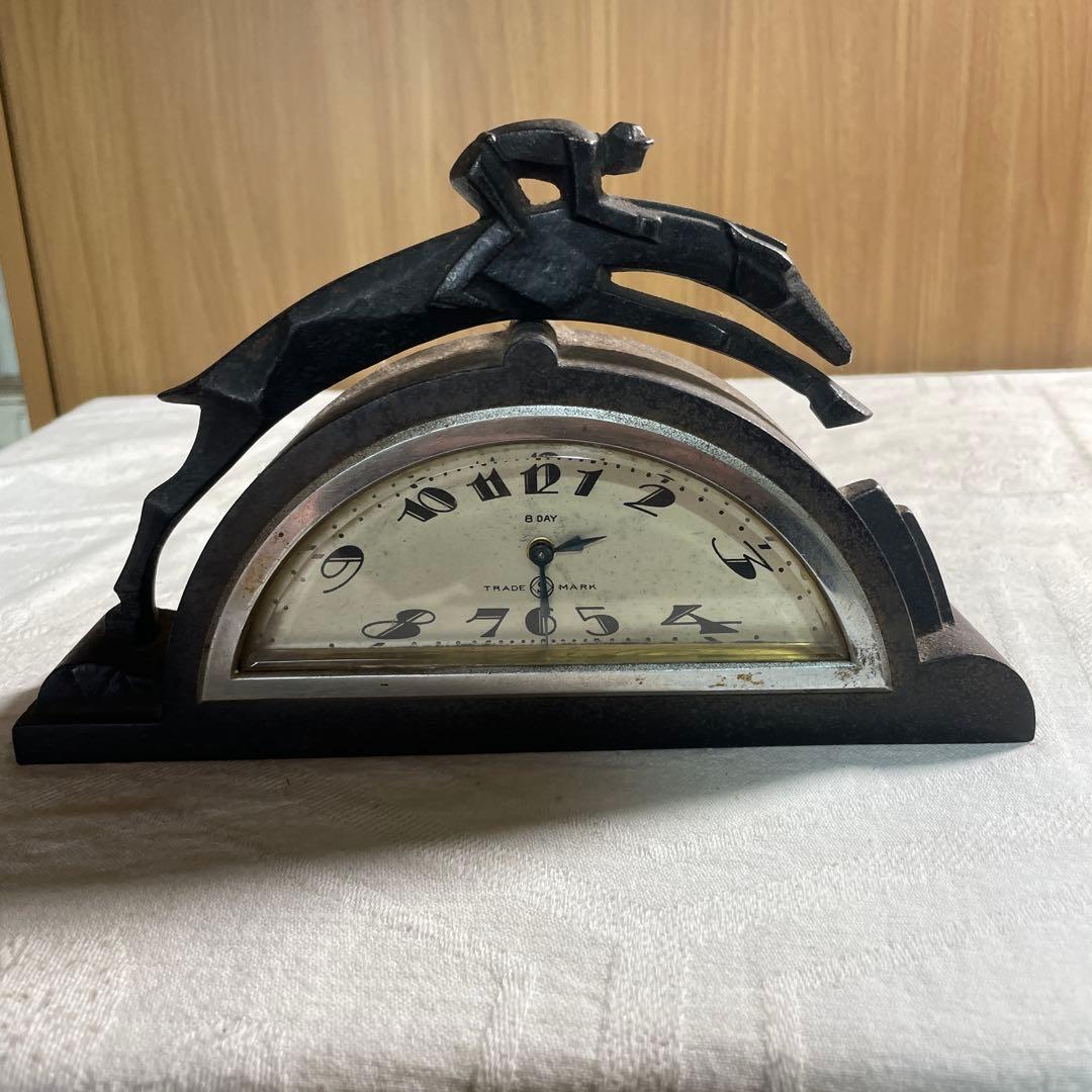 【ジャンク・不動品】精工舎 TRADE MARK 8 DAY 置時計 アールデコ Yahoo!オークション -「トレードマーク 時計」(置時計) (置時計