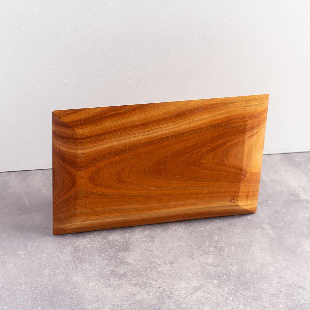 ハンドメイド 木製大皿 日本 職人 角盆