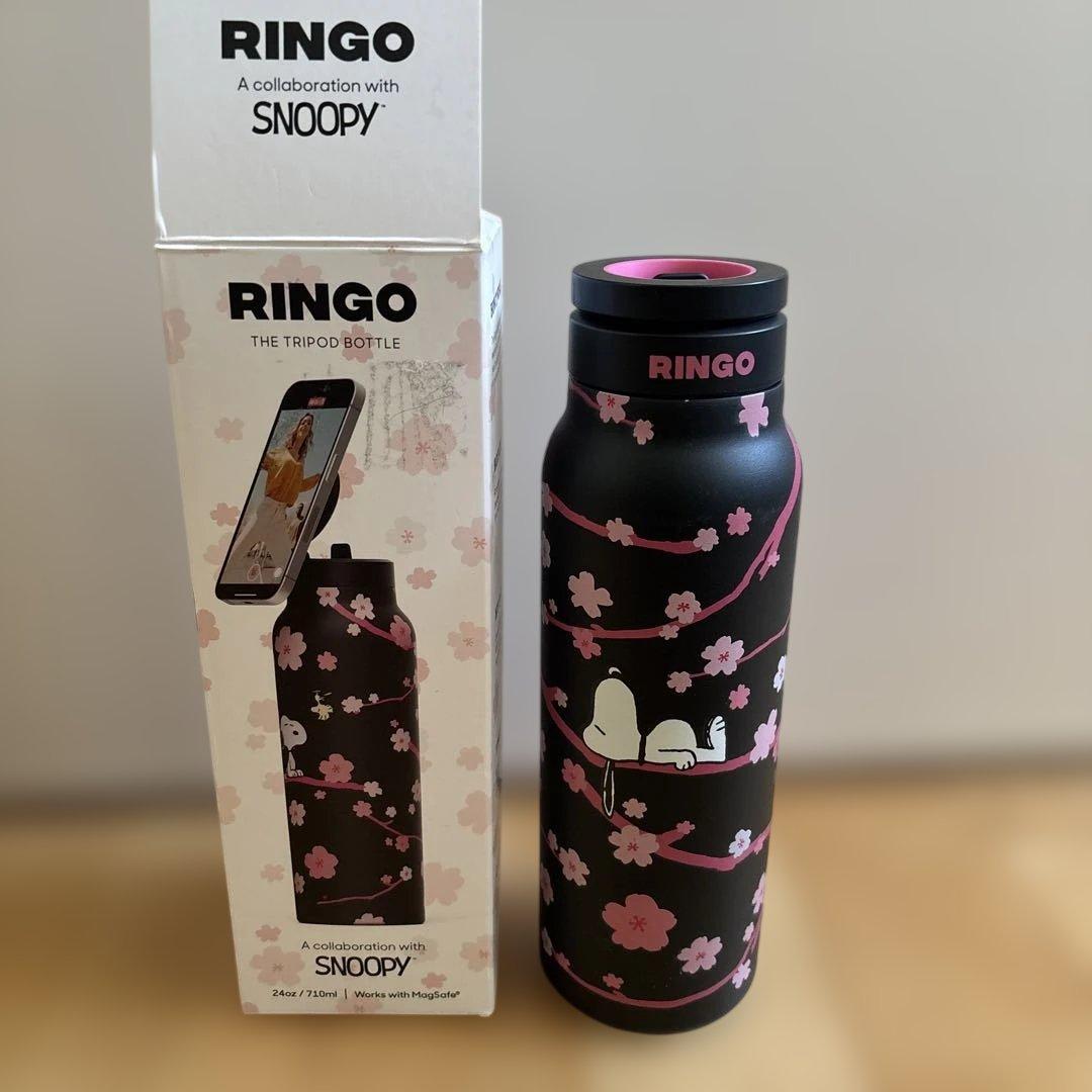 RINGO スヌーピー 水筒 桜柄 Ringo MagSafe Water Bottle with Sports Lid - スヌーピースペシャル