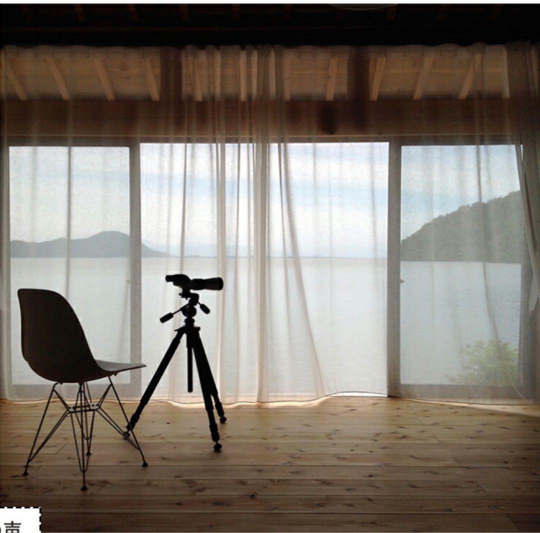 【撮影使用/美品/口コミ◎】レースカーテン《麻風・巾継ぎなし/裾ウェイトロック》