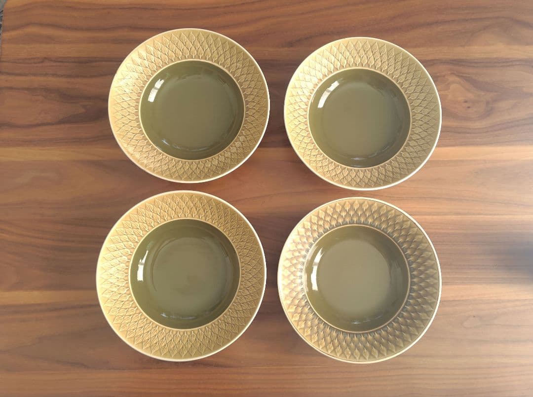 クイストゴー　レリーフ　深皿　4枚 Relief(レリーフ) スープ深皿21cm Jens.H.Quistgaard(イェンス.H