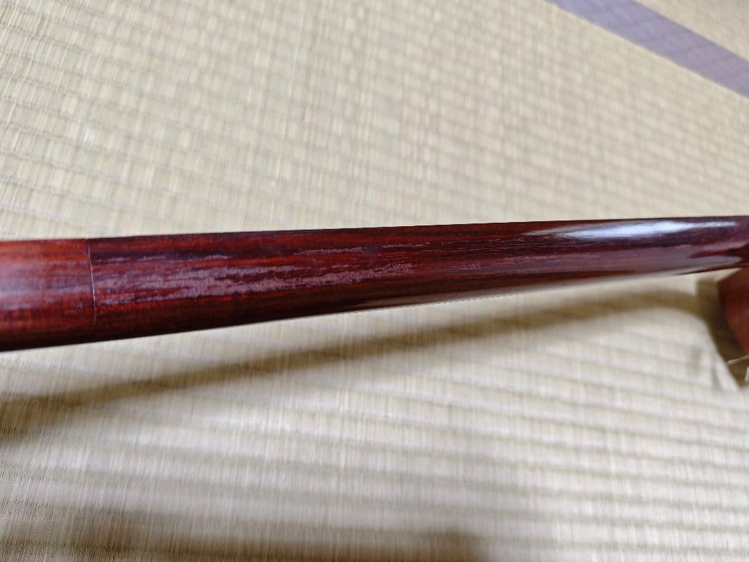 三味線本体 駒付き 細棹 皮破れ無し 天然皮