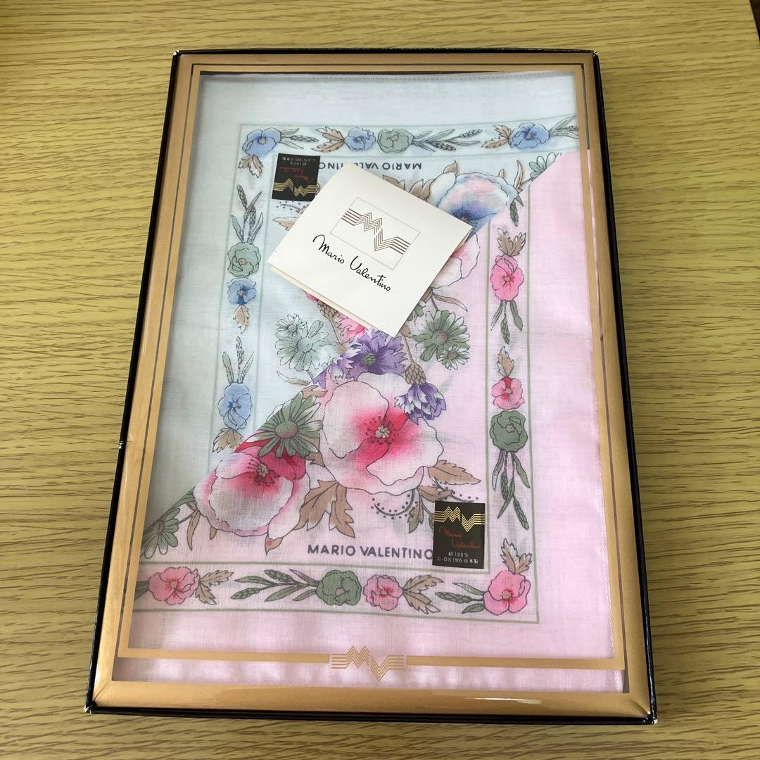 新品未使用 Mario Valentino 花柄ハンカチ 2枚セット - メルカリ