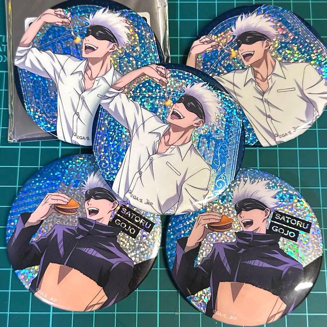 呪術廻戦 ホログラム缶バッジ 買い食い セガコラボカフェ 五条悟