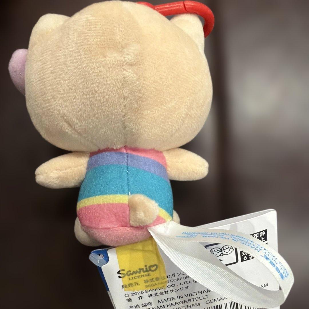 ハローキティ カラビナ付マスコット キティちゃん 水着キティ 日焼け