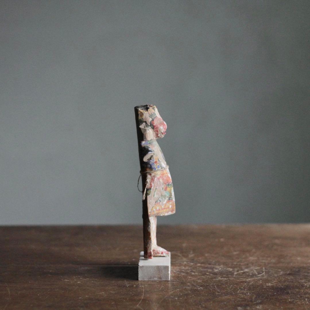 古作 木彫 サヌマーン像 インド 猿の神様 古道具 アンティーク