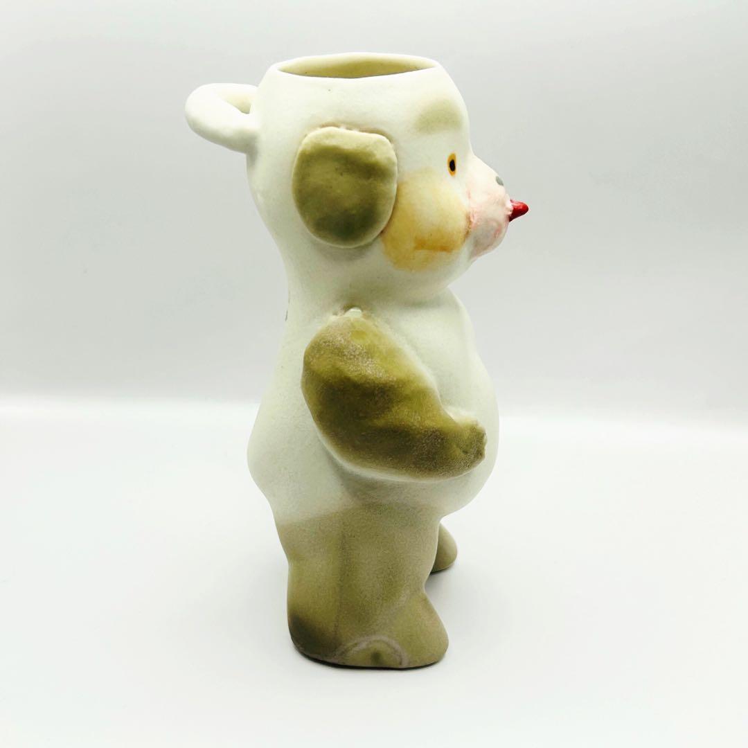 増田光　イヌ　花瓶 フラワースタンド