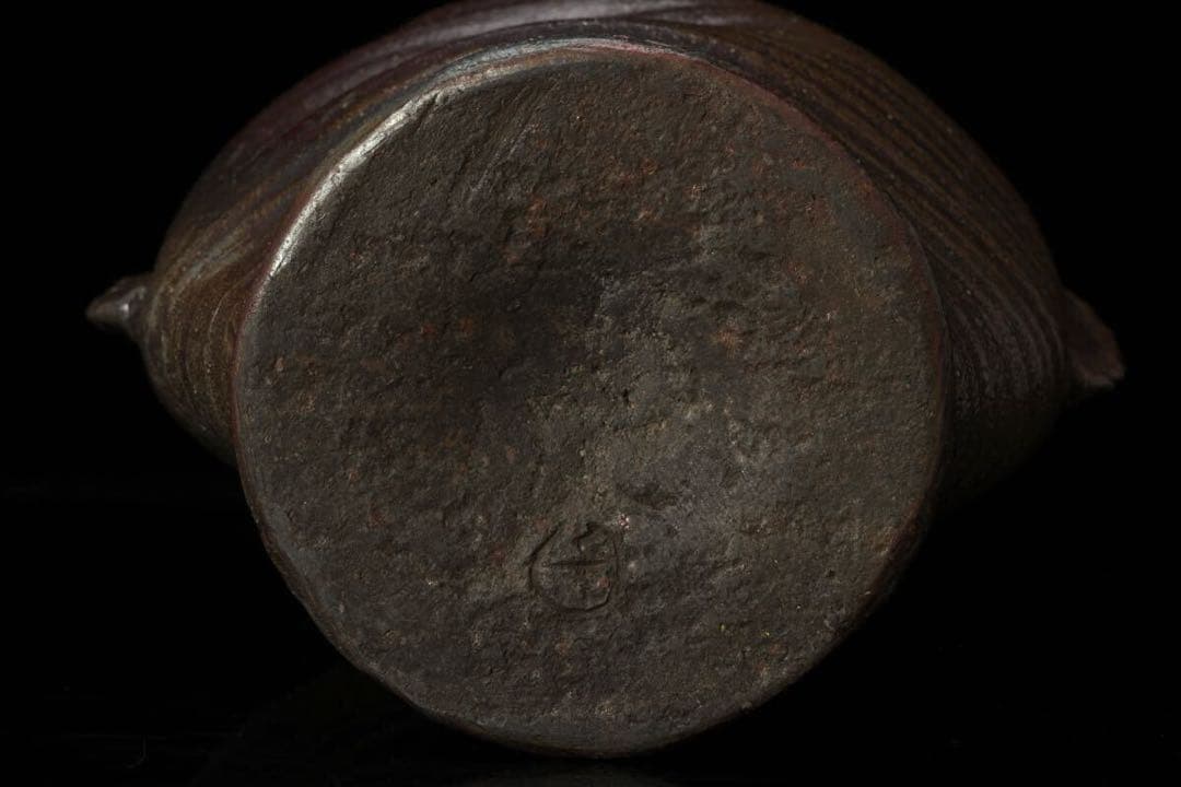 桂又三郎 江戸中期 古備前 船虫徳利 酒器 備前焼 識箱 鑑定箱付 壺 花