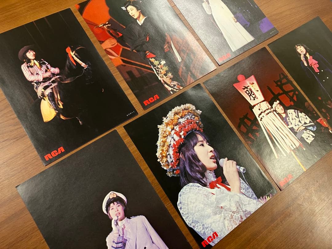 藤圭子】圭子の七変化 ピンナップ 7枚セット 非売品 希少 ファン垂涎 商品