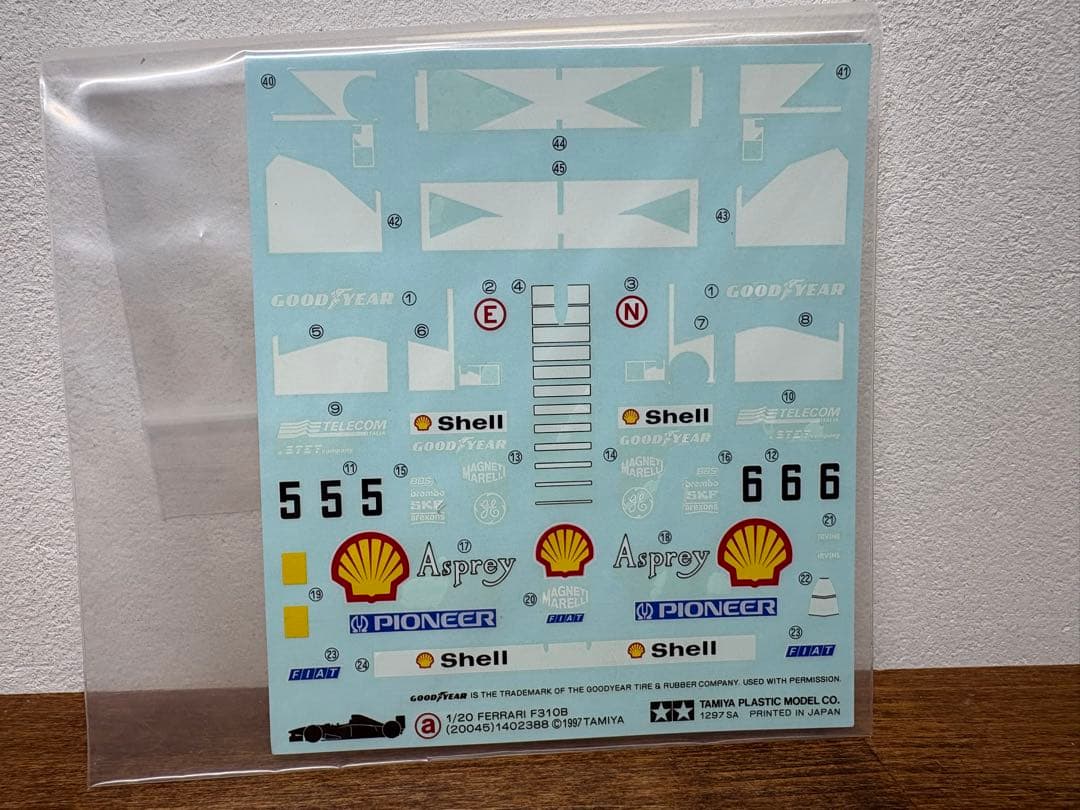 タミヤ 1/20 フェラーリ F310B スポンサーデカール、エッチングパーツ