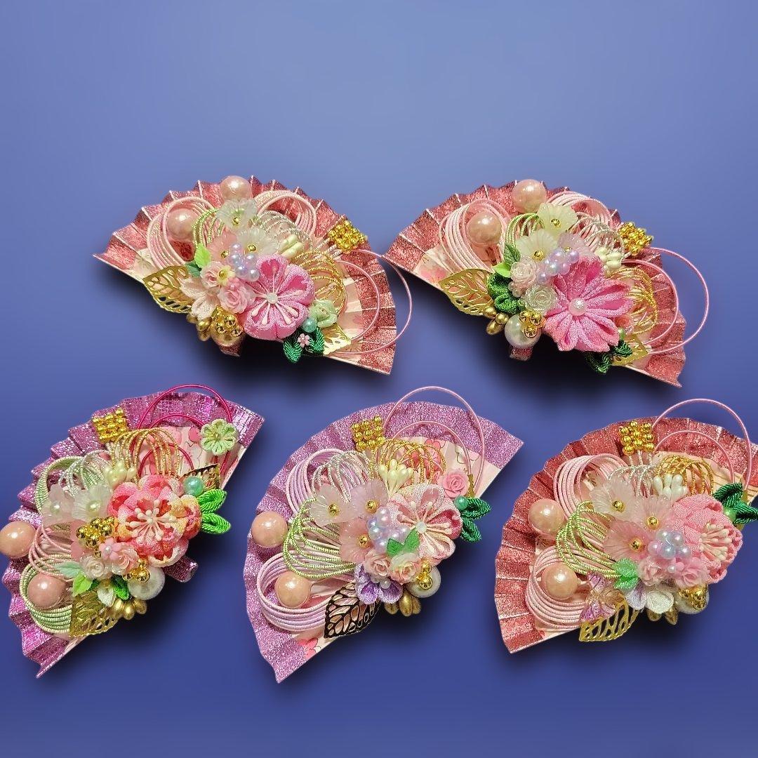 muguet《水引素材》友禅和紙使用扇子