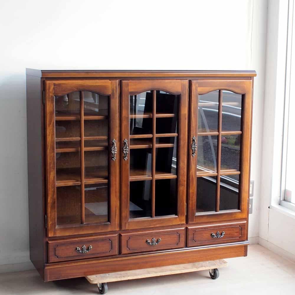 カリモク コロニアル サイドボード ガラスキャビネット ZR24255 COLONIAL（カリモク家具） カリモク 飾り棚 アンティーク リビング