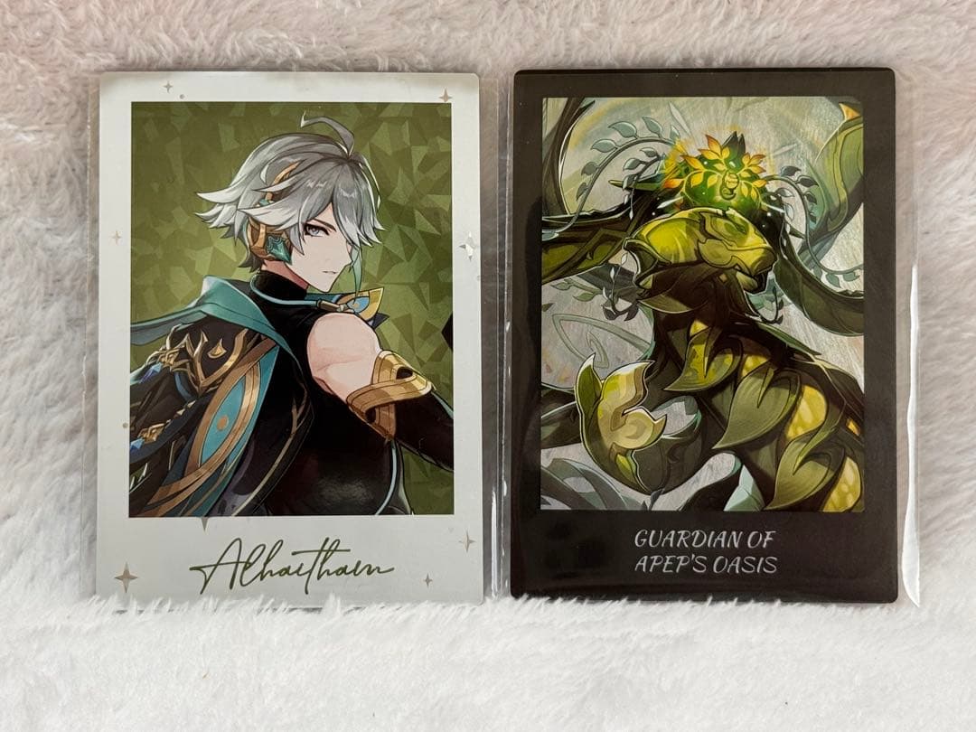 原神】アルハイゼン アペプ 箔押し チェキ ポラロイド カード 公式正規