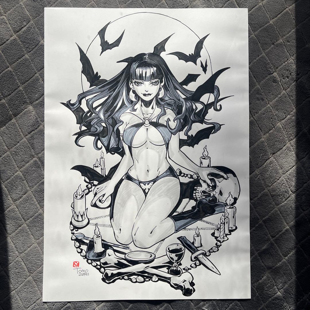 【直筆原画 直筆サイン】平林知子　ヴァンプレア