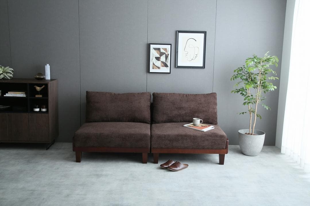 《新品・送料無料》【Estela】リクライニングソファベッド