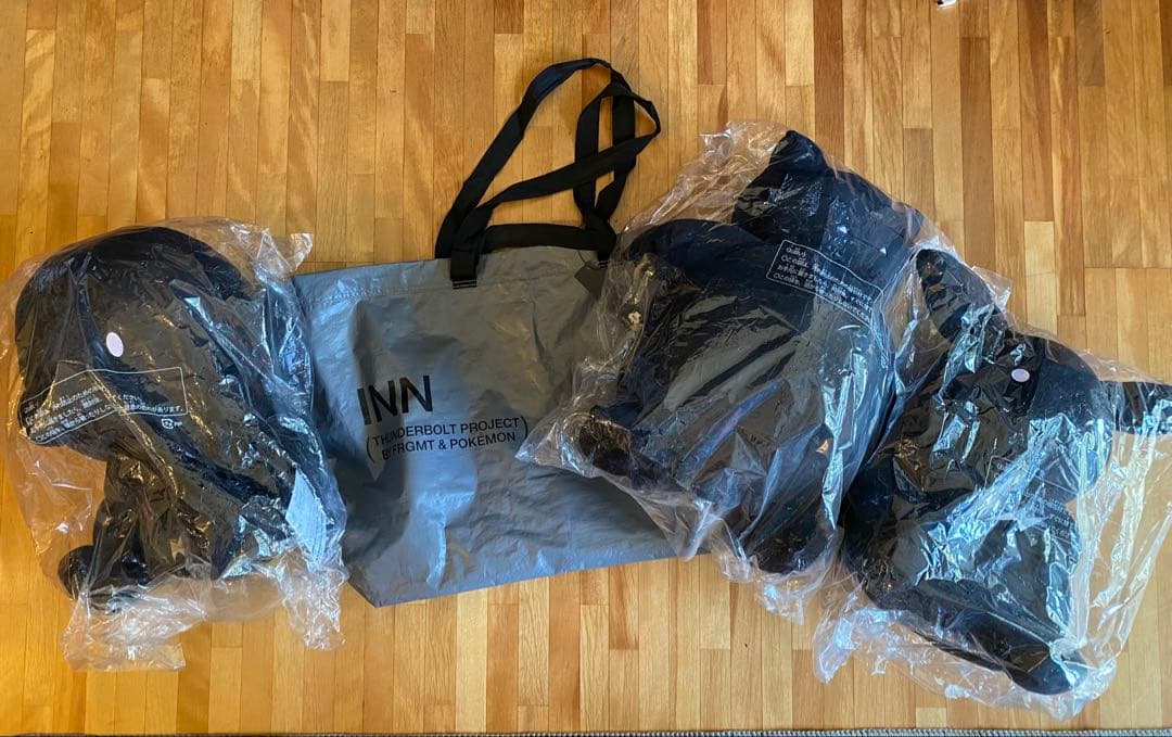 ポケモン　藤原ヒロシ　サンダーボルトプロジェクト　3体セット　ぬいぐるみ INN THUNDERBOLT PROJECT BY FRGMT & POKÉMON】初のホテルコラボが