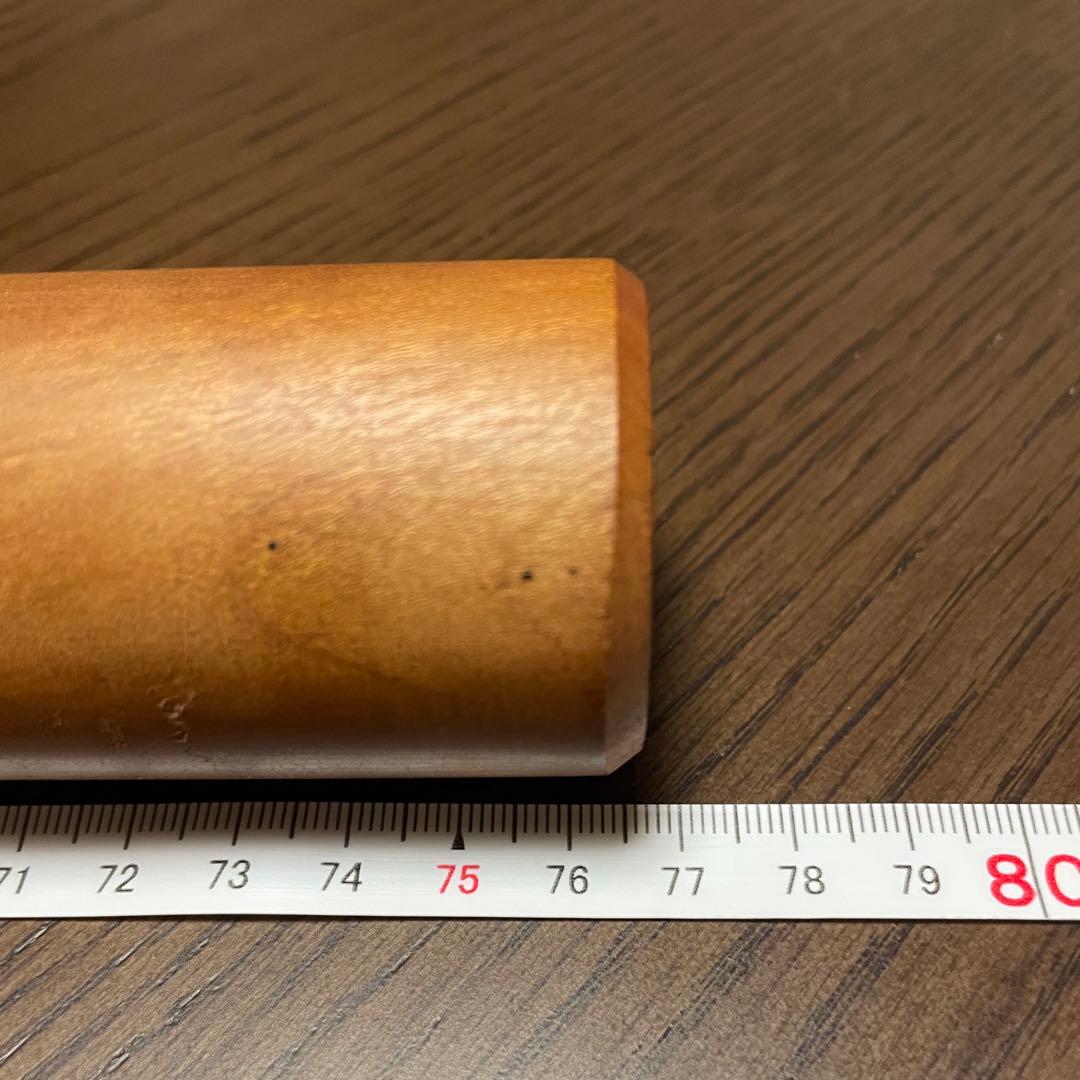 銘木 めん棒 (約)76.5cm(φ42mm)木製めん棒 蕎麦打ち オーダー品