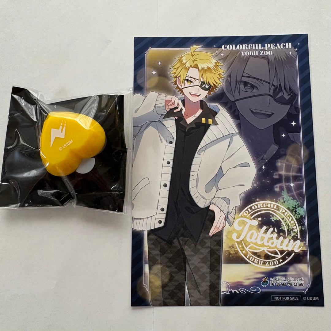 カラフルピーチ たっつん リングライト ポストカード 東武動物公園