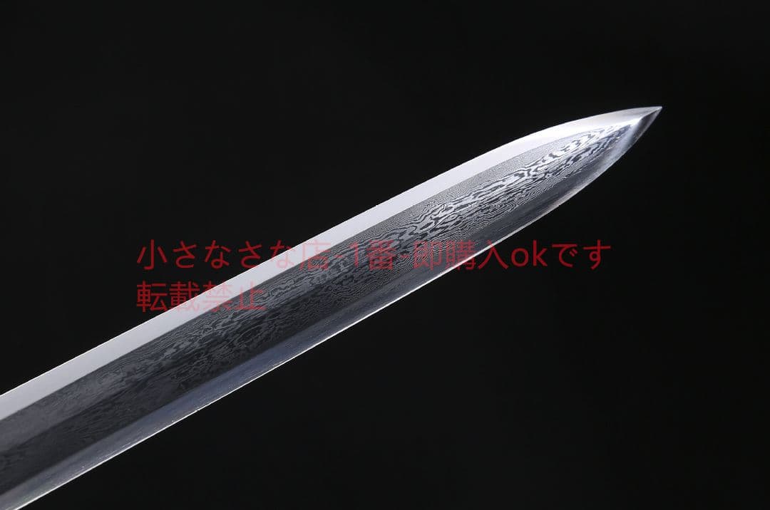 古貨剣純銅金百錬模様鋼 古兵器 武具 刀装具 日本刀 模造刀