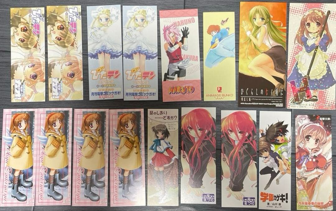 アニメ・マンガ しおり117枚セット - メルカリ