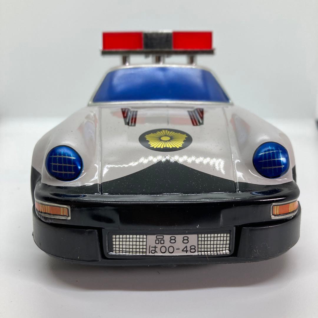箱付き PATROL CAR POLICE パトロールカー ブリキ自動車ポルシェ