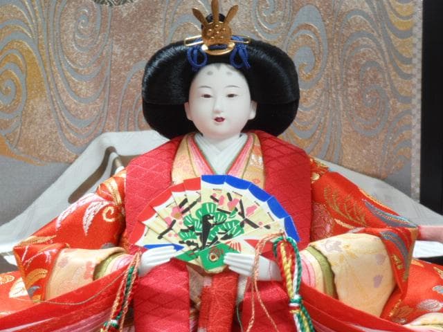 値下げ！新品！売切り♪♪○激安！70巾 ひな人形 親王飾り 収納飾り