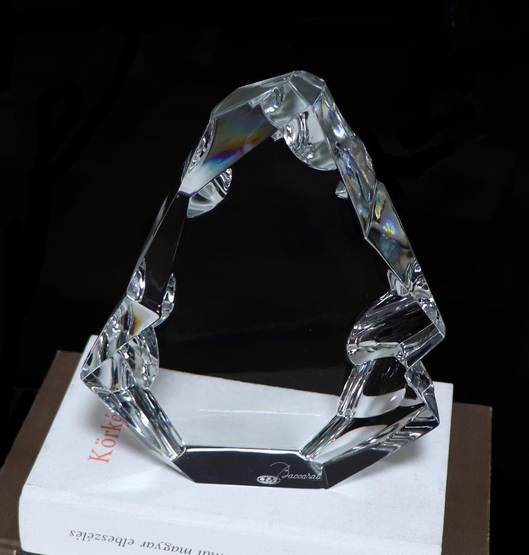バカラ 1970年頃 激レア 2.5kg 19.5cm 氷山 多面体カット 置物