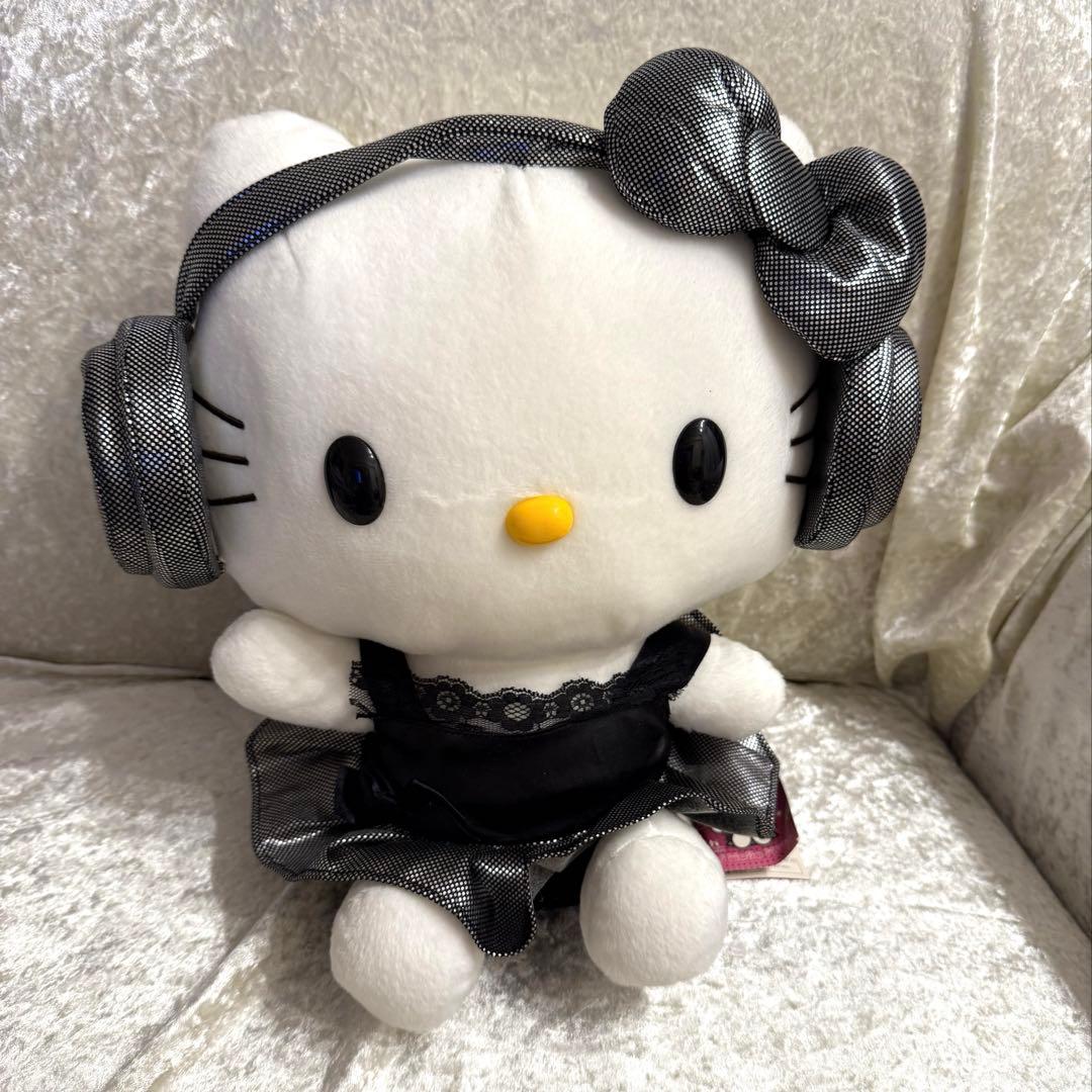 タグ付き DJ ハローキティ キラキラ BIGぬいぐるみ 平成レトロ 2011