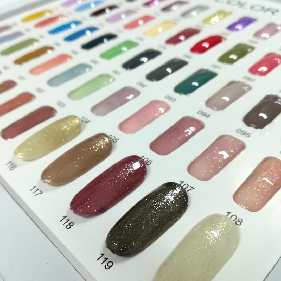 5色から購入OK】 ジェルネイル 120色セット カラージェル 秋ネイル
