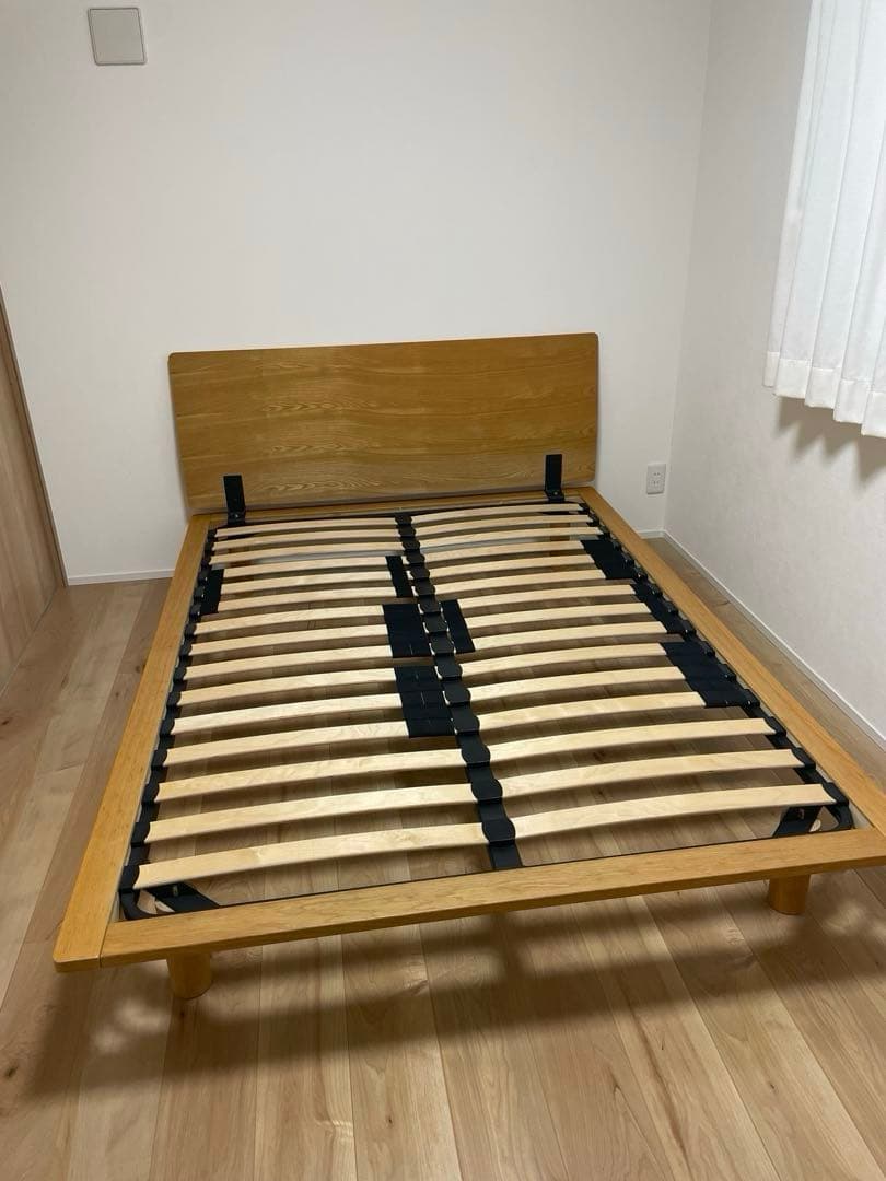 無印良品ベッドフレーム(オーク材) ダブル 無垢材ベッド・オーク材・ダブル | 無印良品