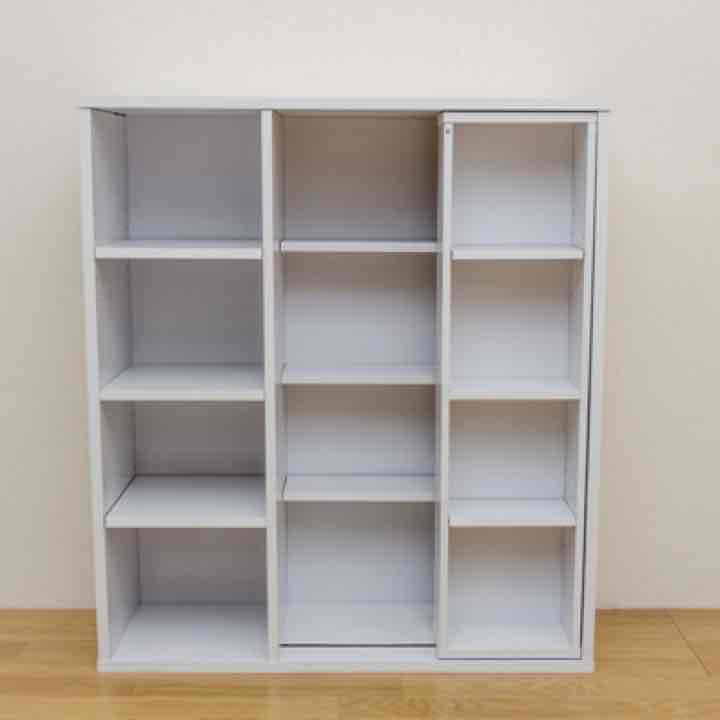 スライド式 書棚 本格派 スライド収納書棚 書棚 2列・幅55cm 通販 - ディノス