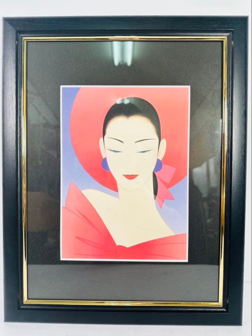 【希少品】鶴田一郎　美人画　絵画　日本女性　額入り　年代物　保管品　骨董 鶴田一郎 CMアートの先駆者 | 絵画高額査定はアート買取協会