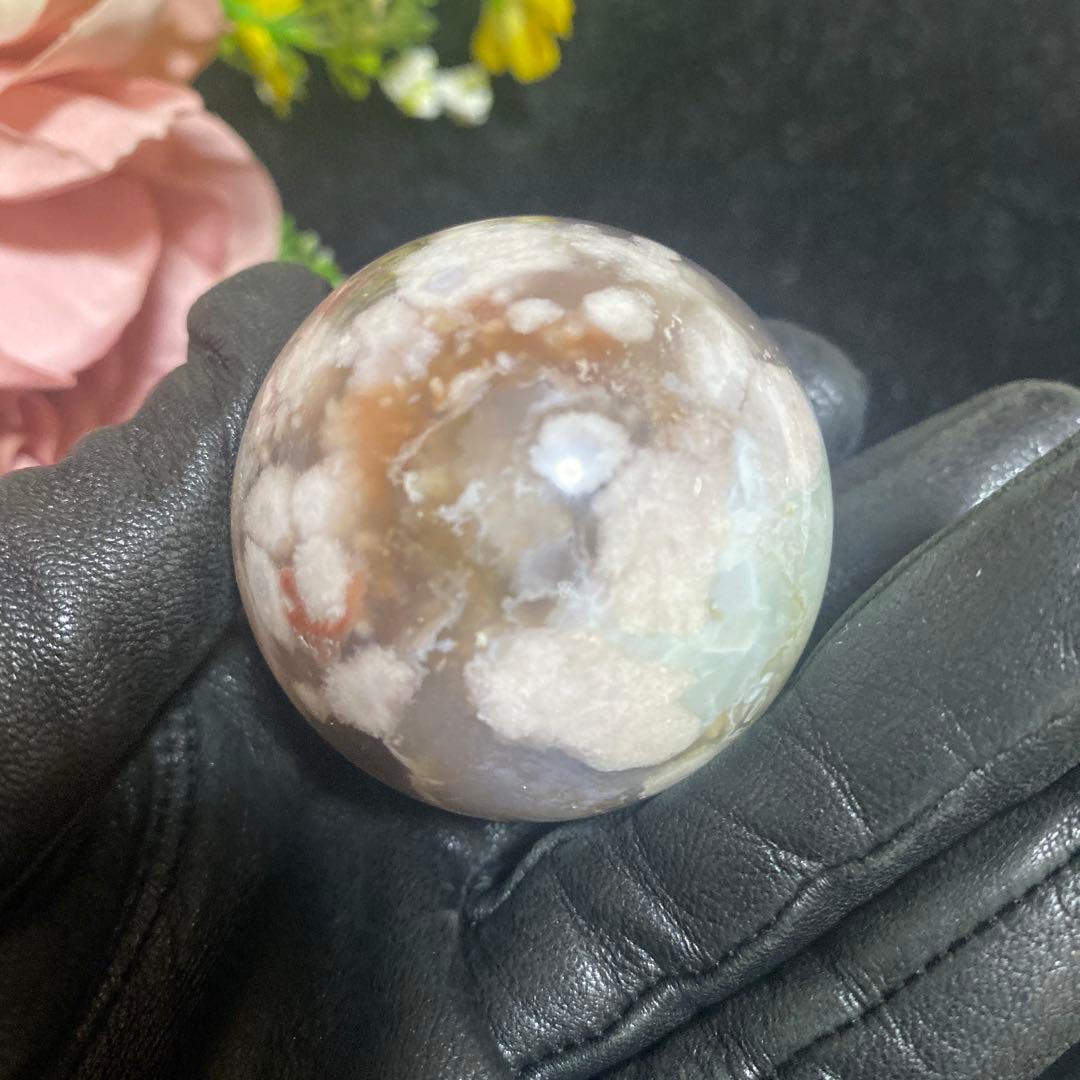 グリーン桜瑪瑙 スフィア 46.2mm