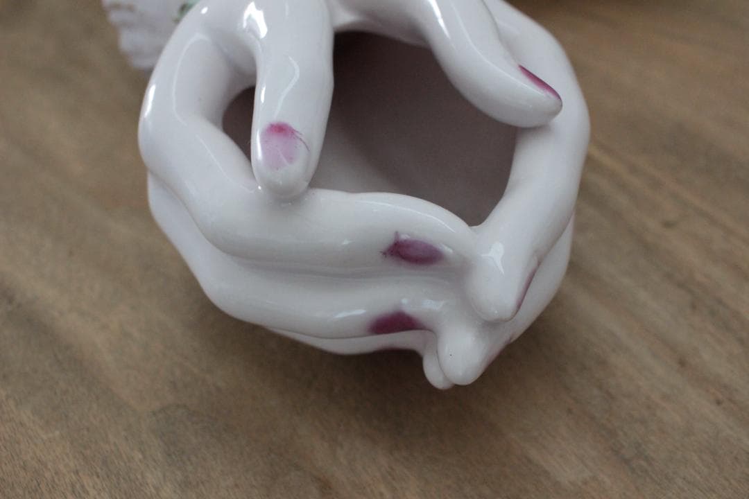 D】バラ・レフトンのハンドモチーフ/Lefton Porcelain