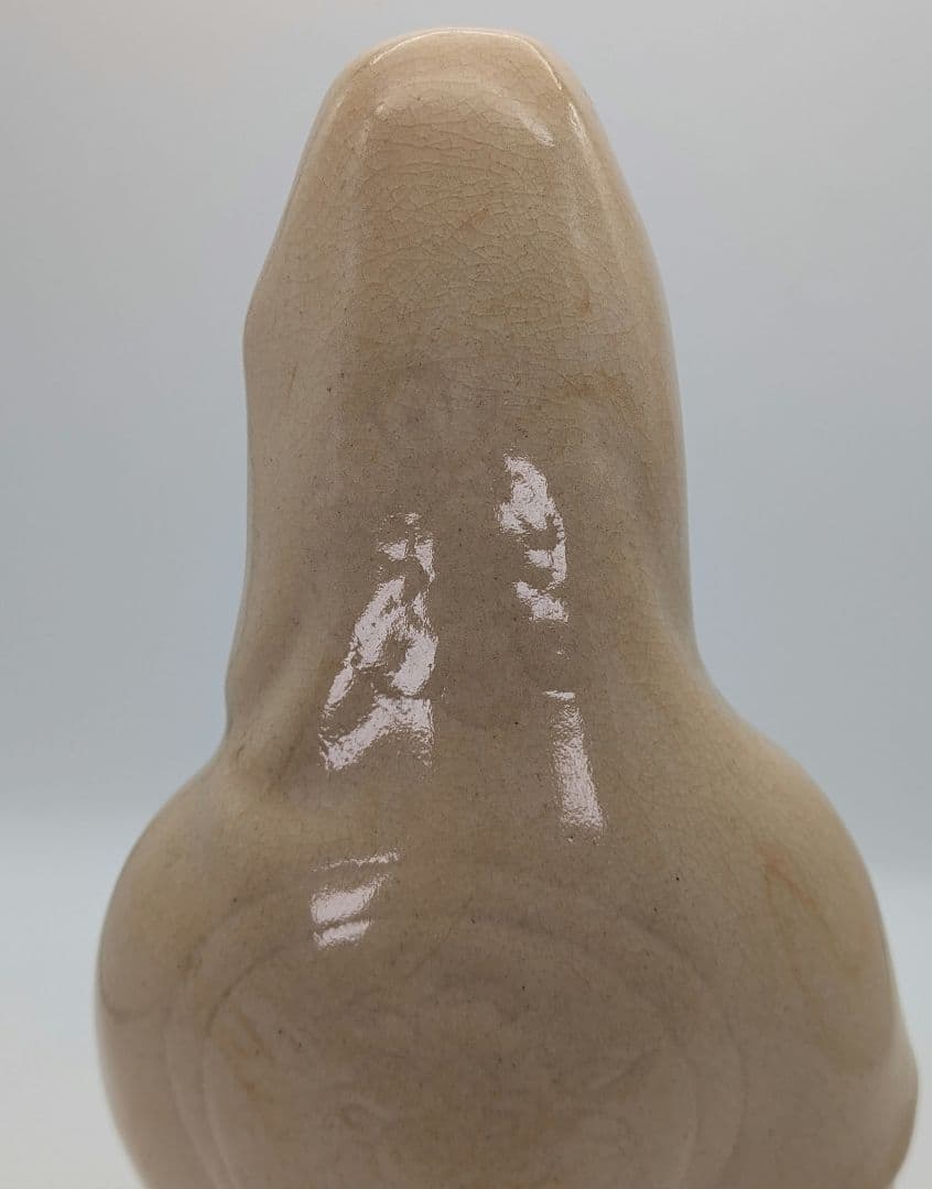 陶華山窯 松尾藻風 萩焼 観音菩薩立像 陶像 陶器人形 仏像 観世音菩薩