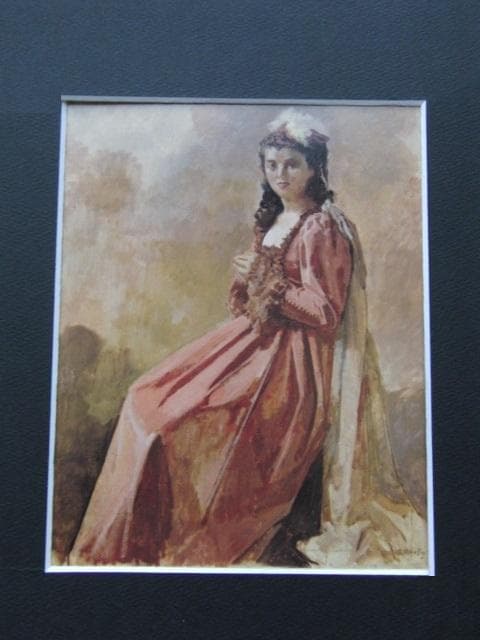 小磯良平、【舞台衣装】、希少な大判額装用画集より、美品、新品額装付 Yahoo!オークション - 小磯良平 「婦人像」 希少な額装用画集より 新品