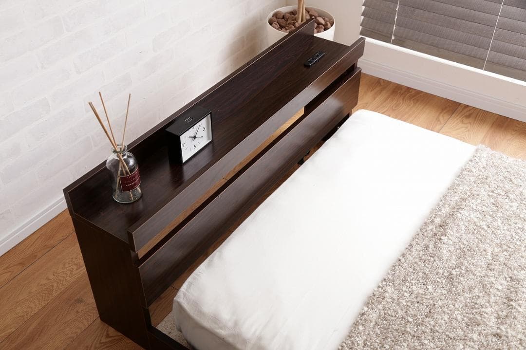 《新品・送料無料》【シングル】Coroa フロアベッド（マットレス付き）