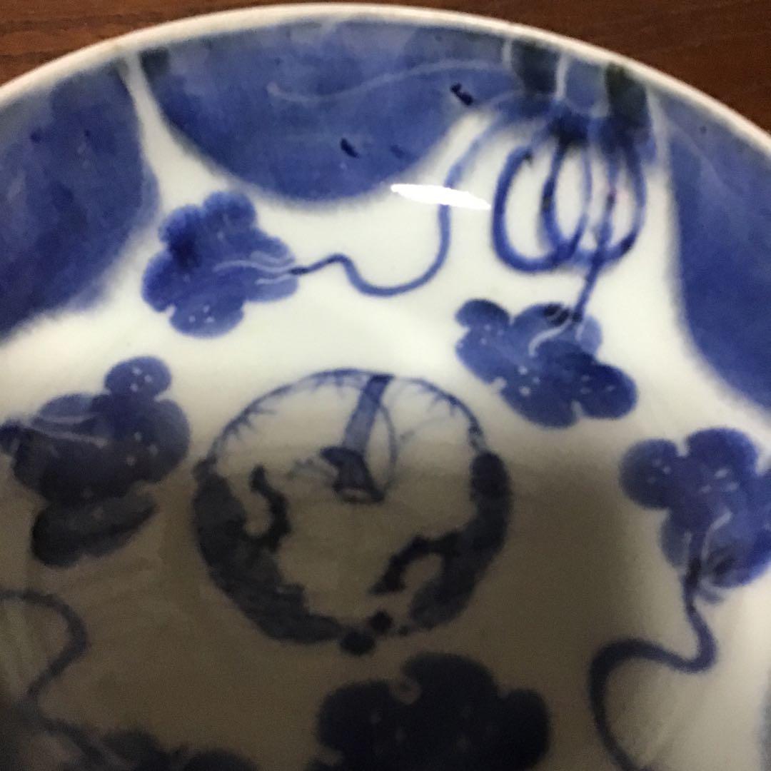 古伊万里染付花の図小鉢2客 江戸時代 - メルカリ