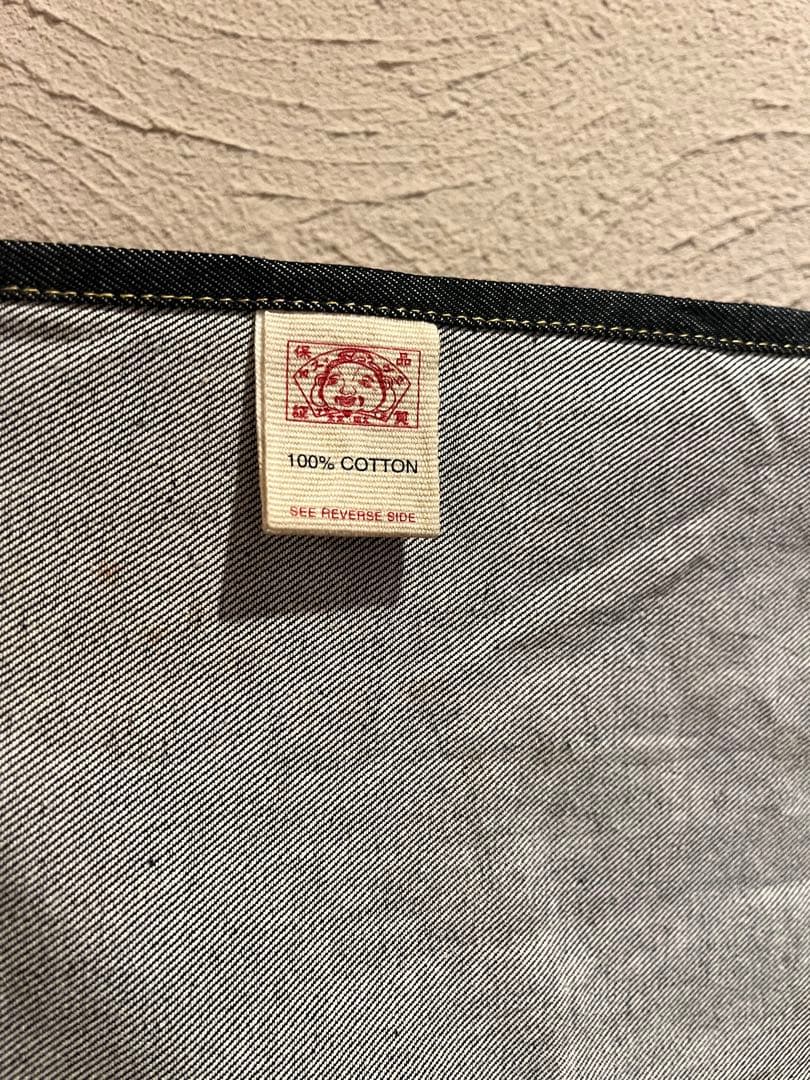 希少 evisu エヴィス エビス エプロン 前掛け デニム インディゴ