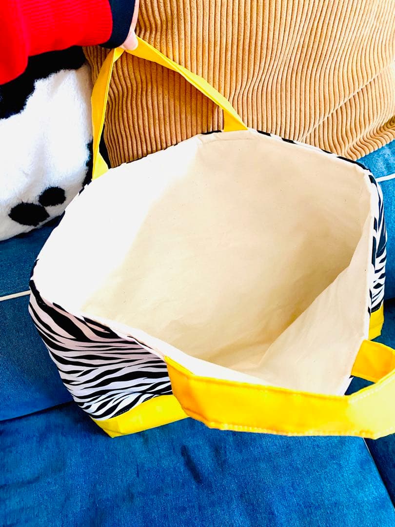 あゆみ　オーダー商品　ゼブラ×イエロー　入園入学グッズ　ViViMOA