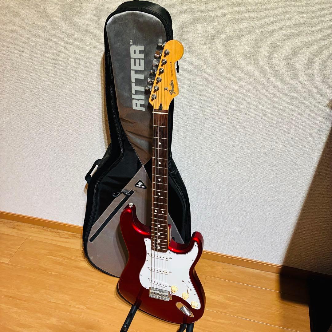 fender japan stratocaster st62 【確認済】レッド - メルカリ