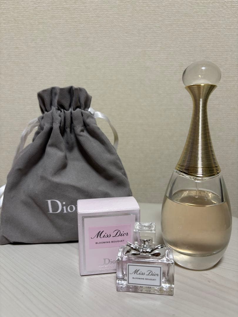 DIOR 香水セット　巾着付き♪ 楽天市場】DIOR ディオール 保存袋+ミニ香水トワレオードゥパルファン